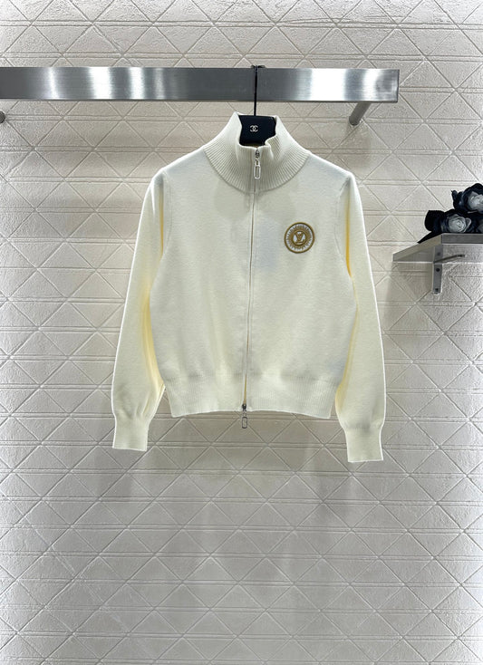 Zipper knit jacket
