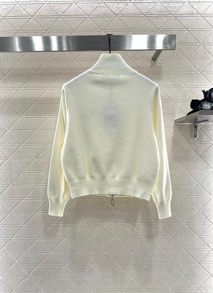 Zipper knit jacket