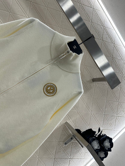 Zipper knit jacket