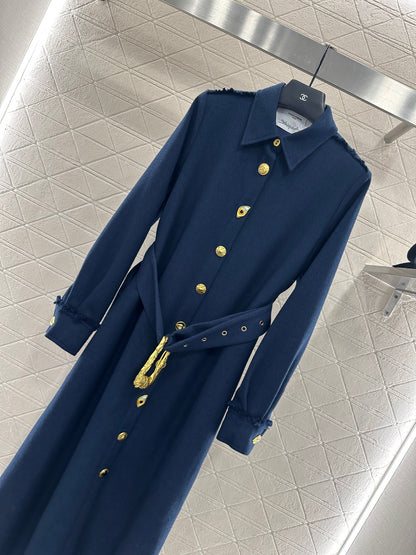 Belt long windbreaker jacket