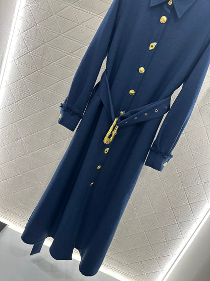 Belt long windbreaker jacket