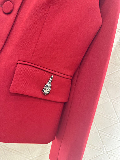 Collar suit jacket