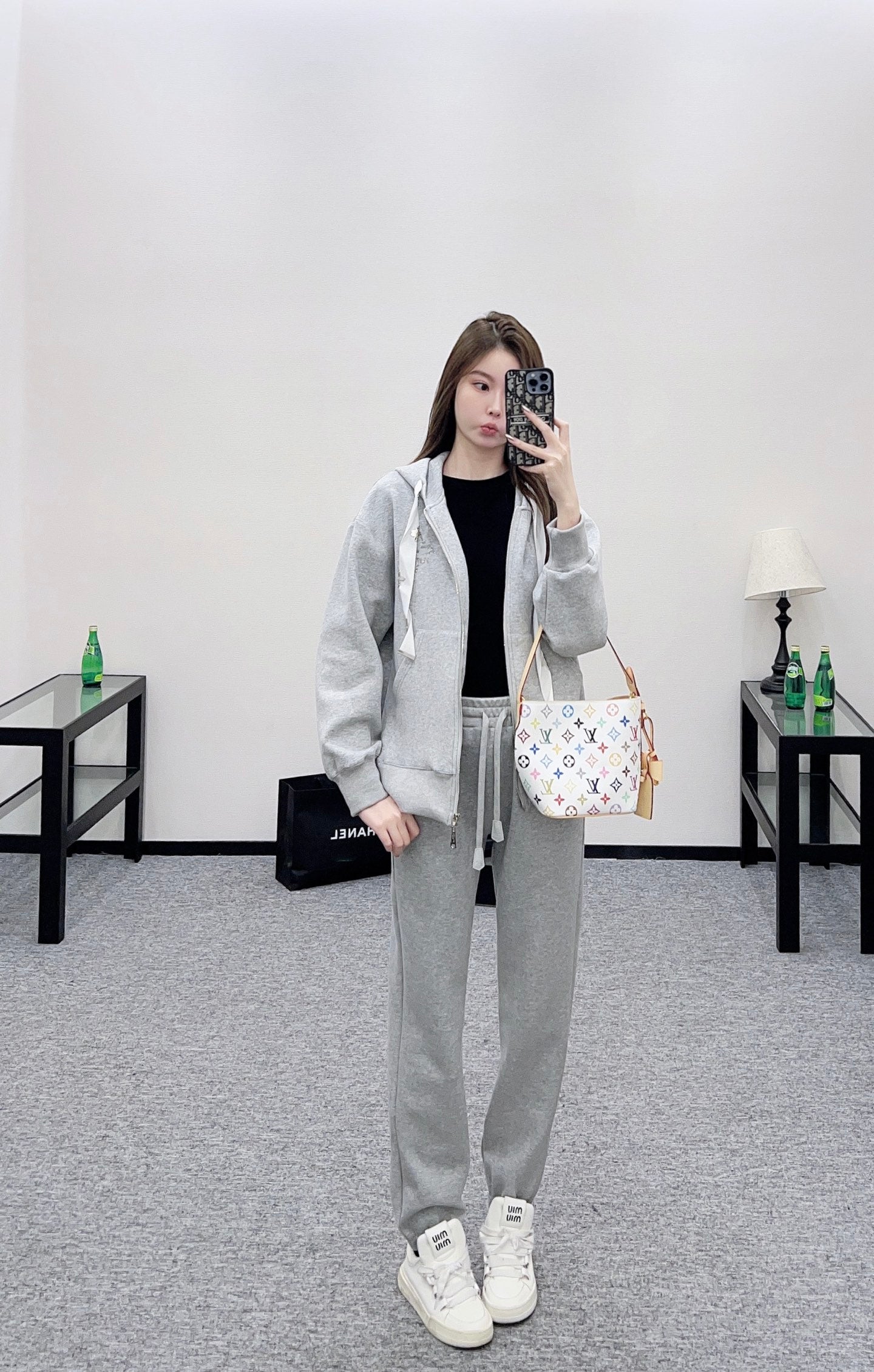 25fw Hooded jacket and pants set