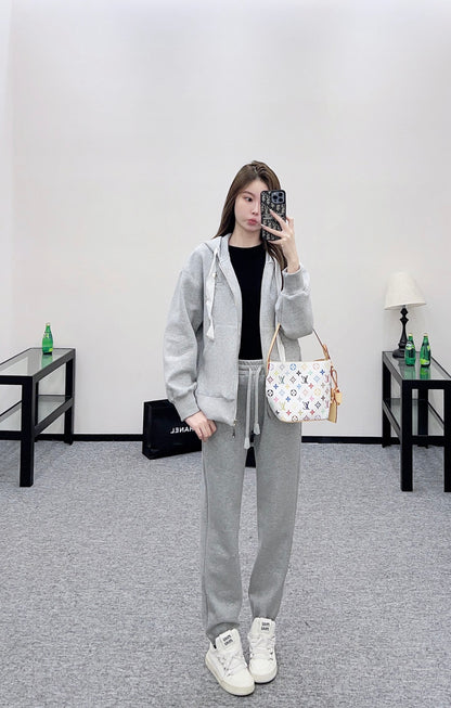 25fw Hooded jacket and pants set
