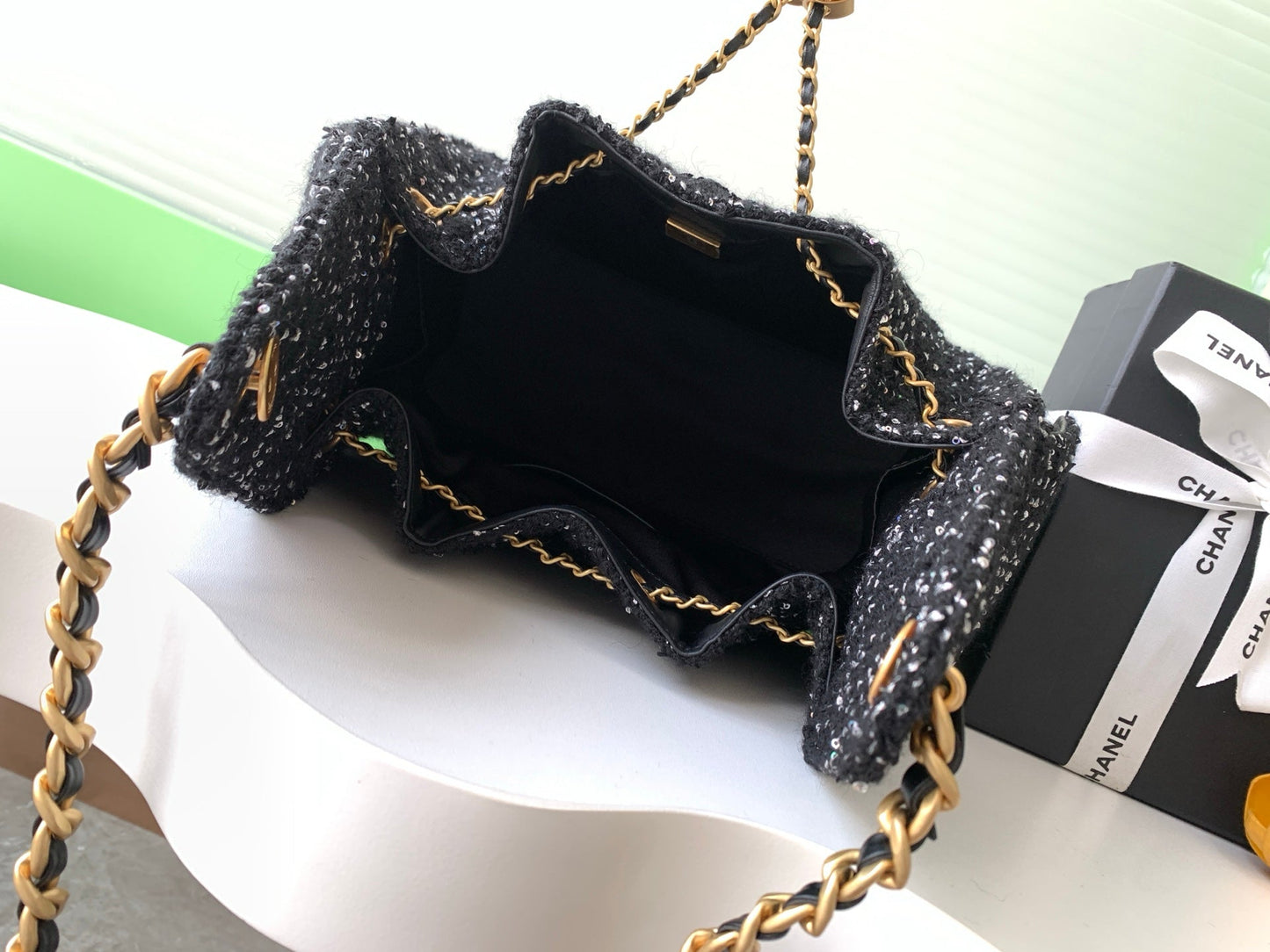 25C suede hippie bag (Woolen sequins）