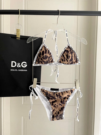 25 Leopard Print Separate Swimsuit
