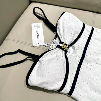 25 new hollow flower one-piece swimsuit