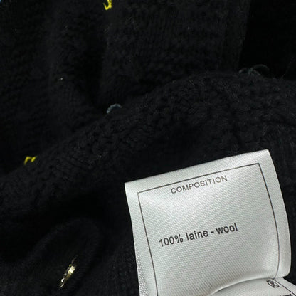 25fw new V-neck embroidered knitted cardigan