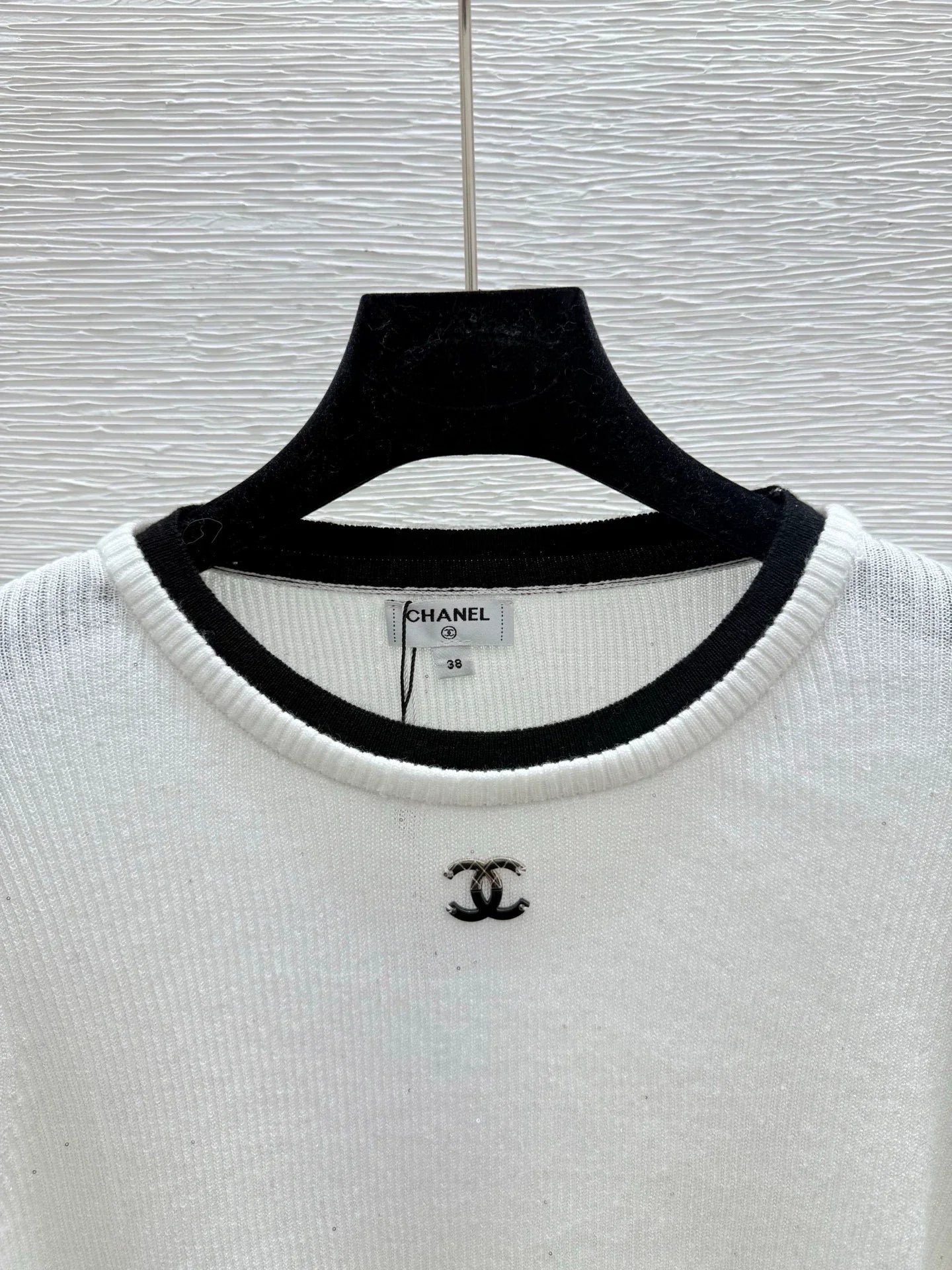 25fw Color blocked knitted sweater