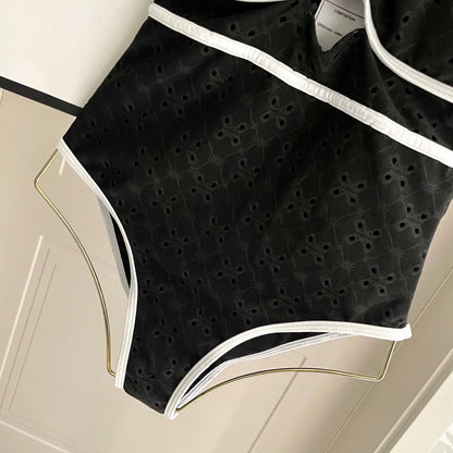 25 new hollow flower one-piece swimsuit