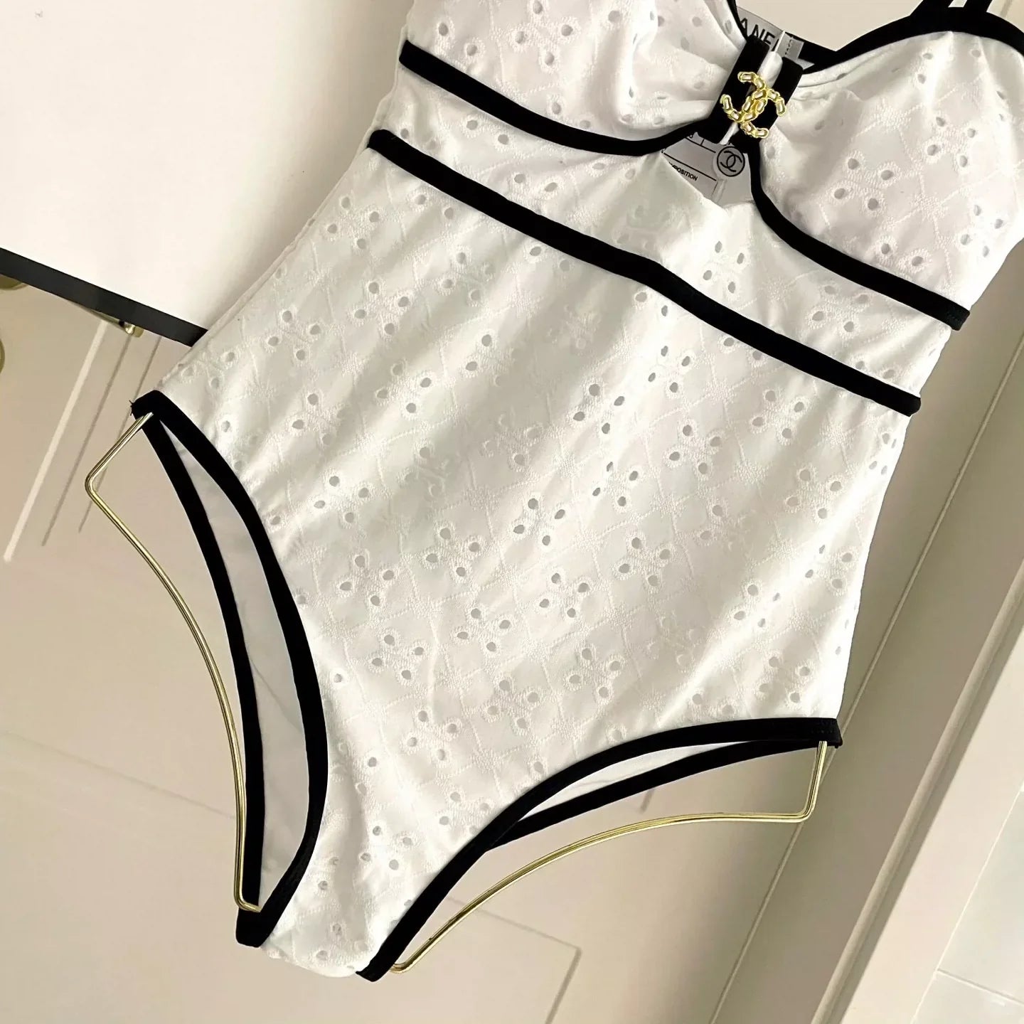 25 new hollow flower one-piece swimsuit
