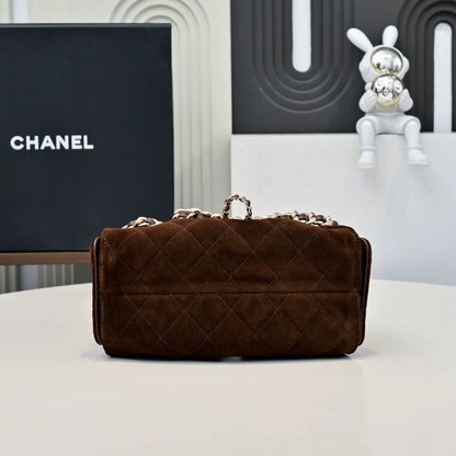 25C suede hippie bag (brown)