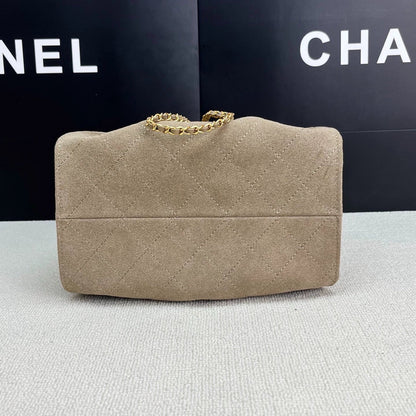 25C suede hippie bag (grey）