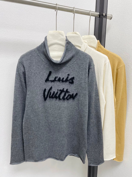 25fw Half high neck knitted sweater