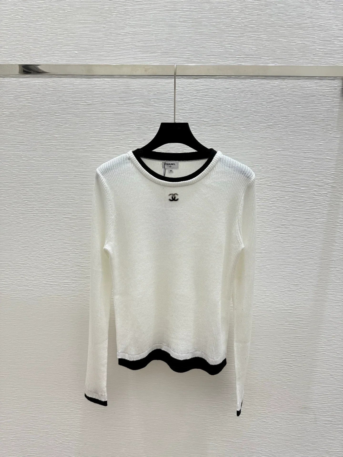 25fw Color blocked knitted sweater