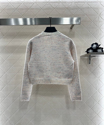 25fw Letter knitted cardigan