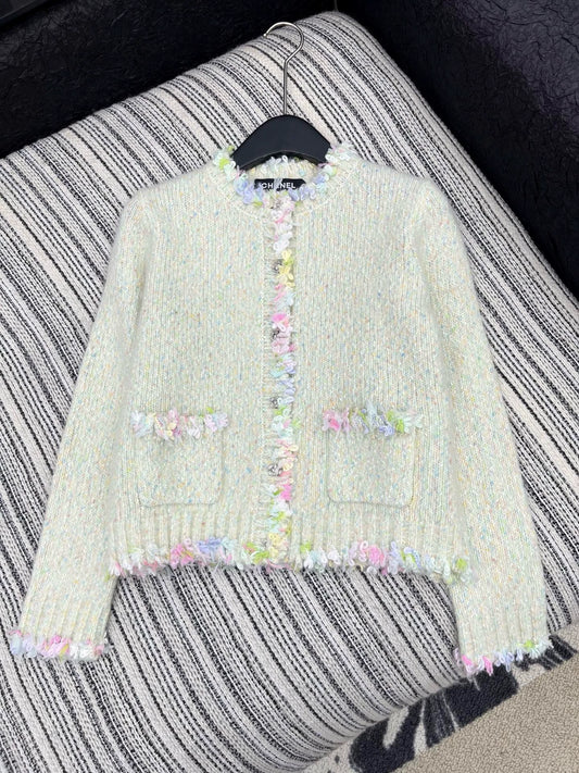 25fw Lace round neck jacket