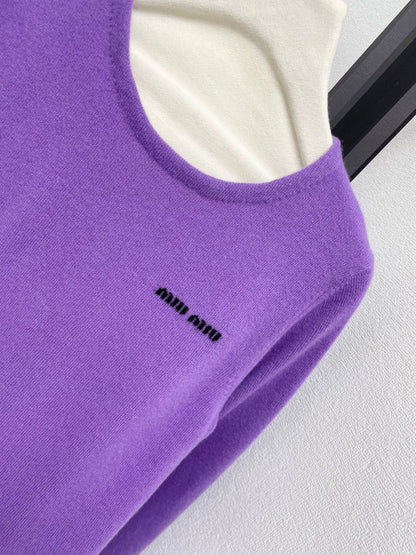 25fw Letter contrasting jacquard sweater