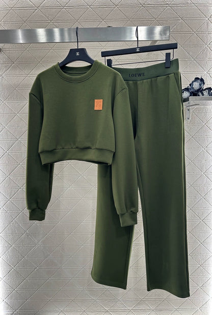 25fw Short pullover hoodie and pants set