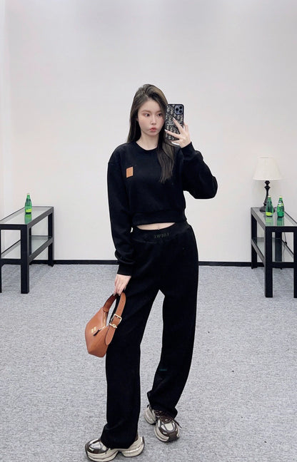 25fw Short pullover hoodie and pants set