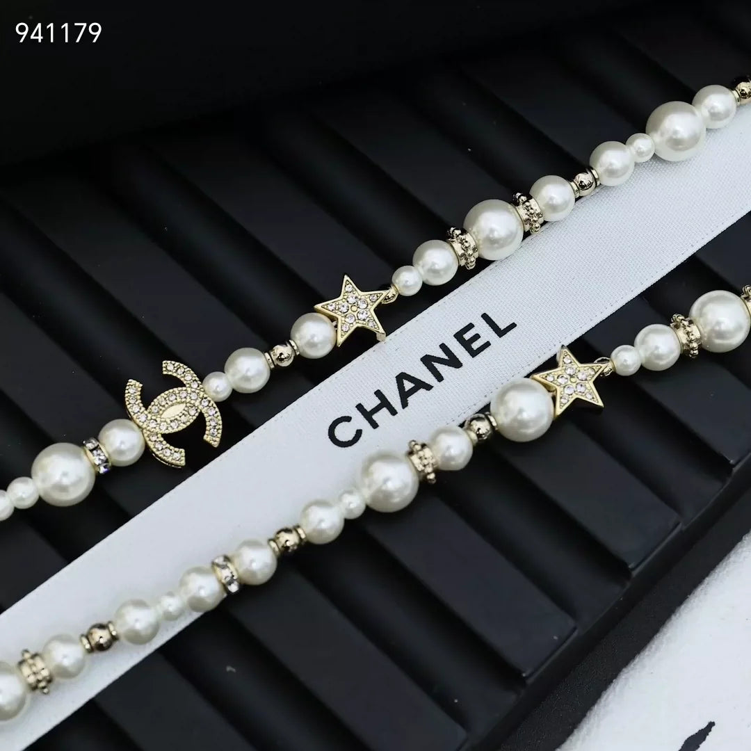Star Pearl Sweater Chain