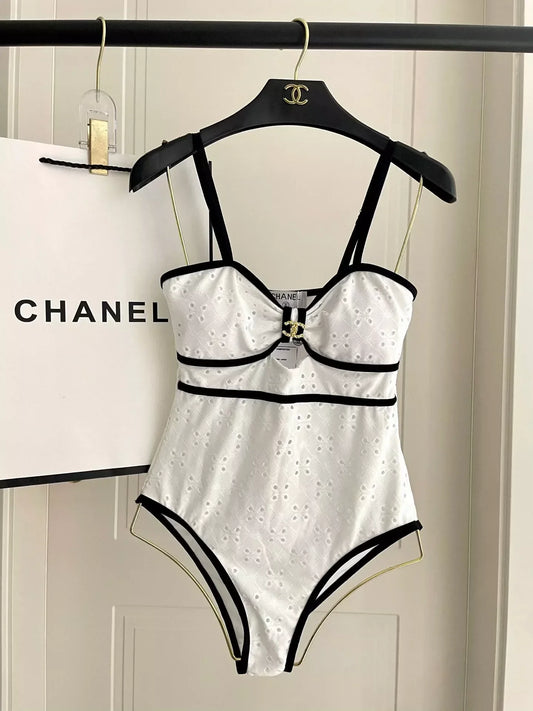 25 new hollow flower one-piece swimsuit