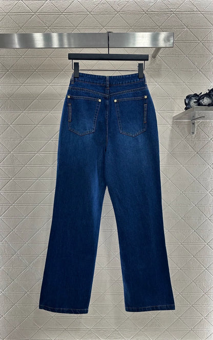 25fw Cat pendant straight leg jeans