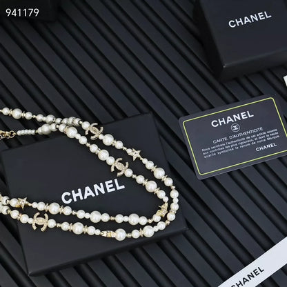 Star Pearl Sweater Chain