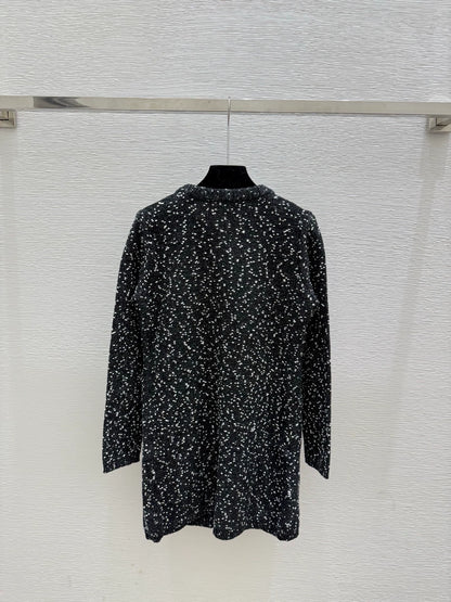 25fw Polka dot knitted dress