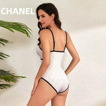 25 new hollow flower one-piece swimsuit