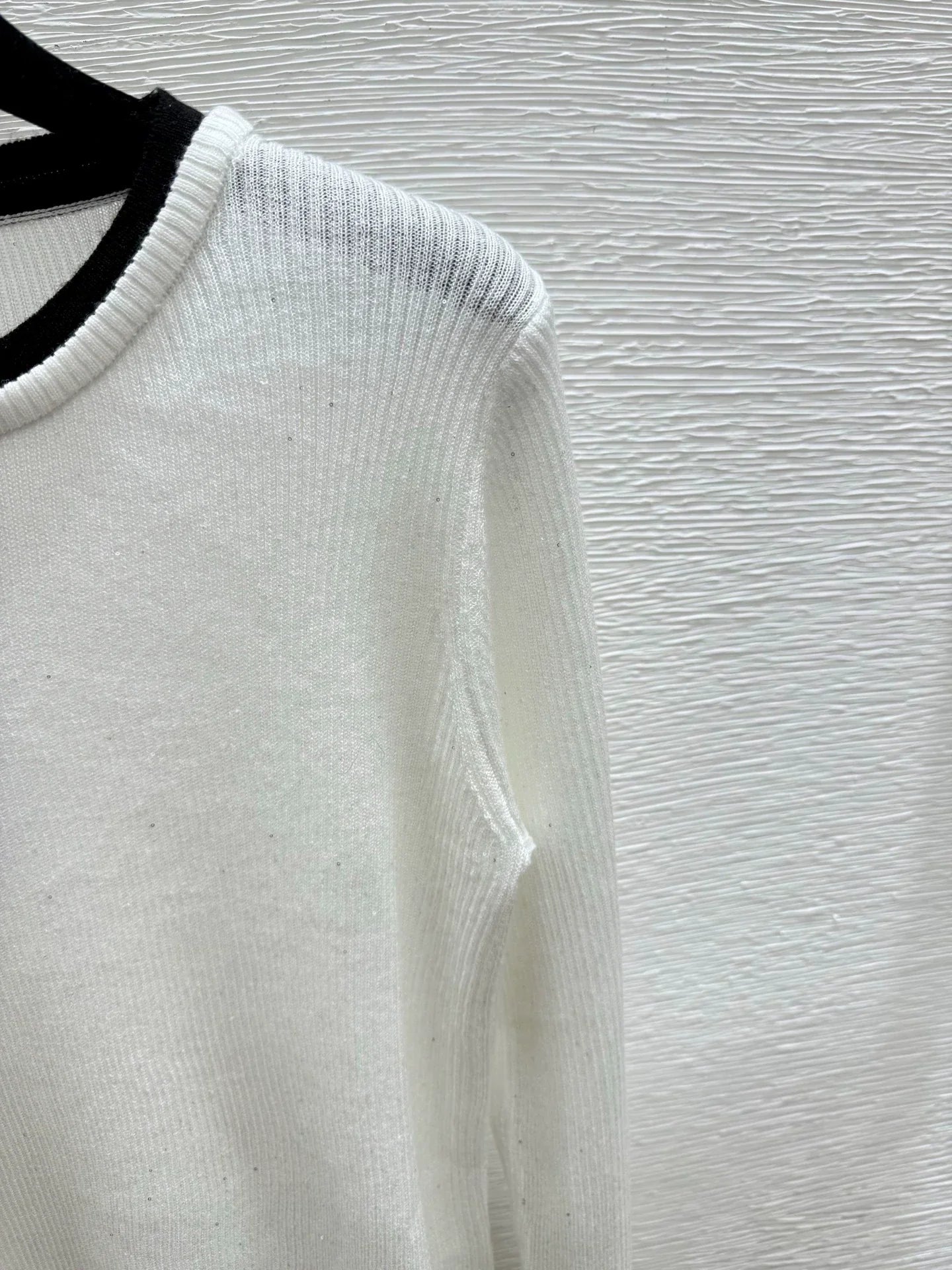 25fw Color blocked knitted sweater