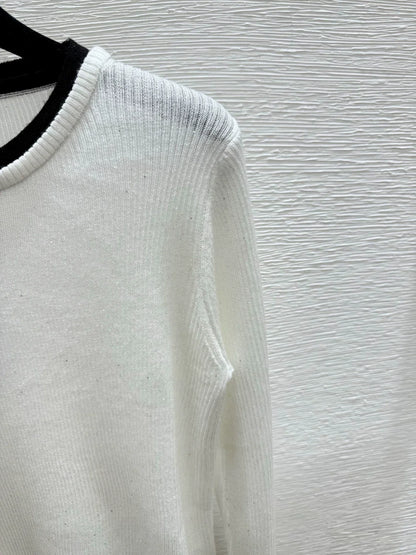 25fw Color blocked knitted sweater
