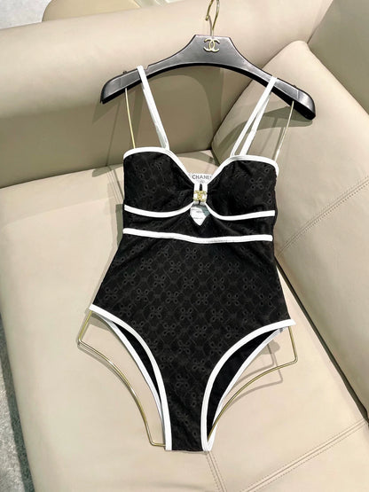 25 new hollow flower one-piece swimsuit