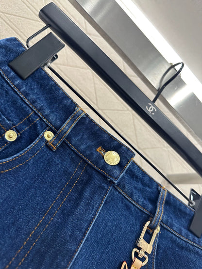 25fw Cat buckle hip skirt