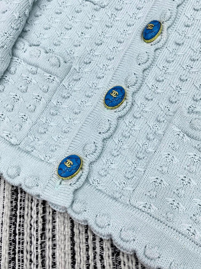 25fw Hook flower round neck jacket
