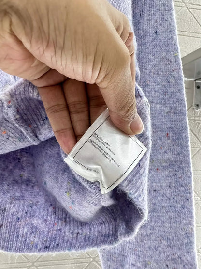 25fw Letter knitted cardigan