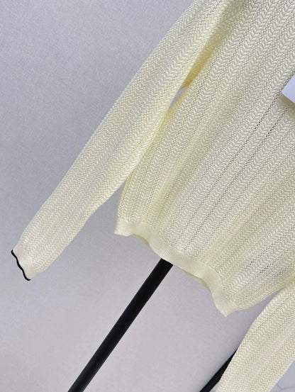 25fw Long sleeved knitted sweater