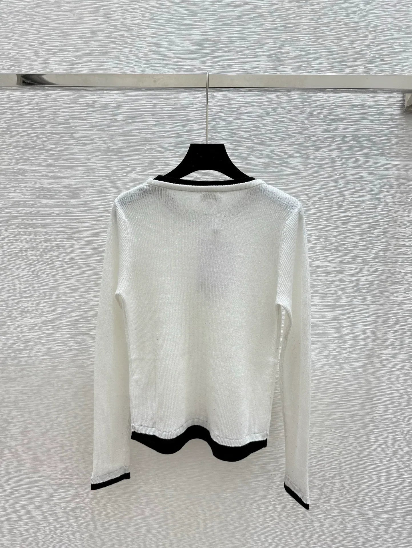 25fw Color blocked knitted sweater