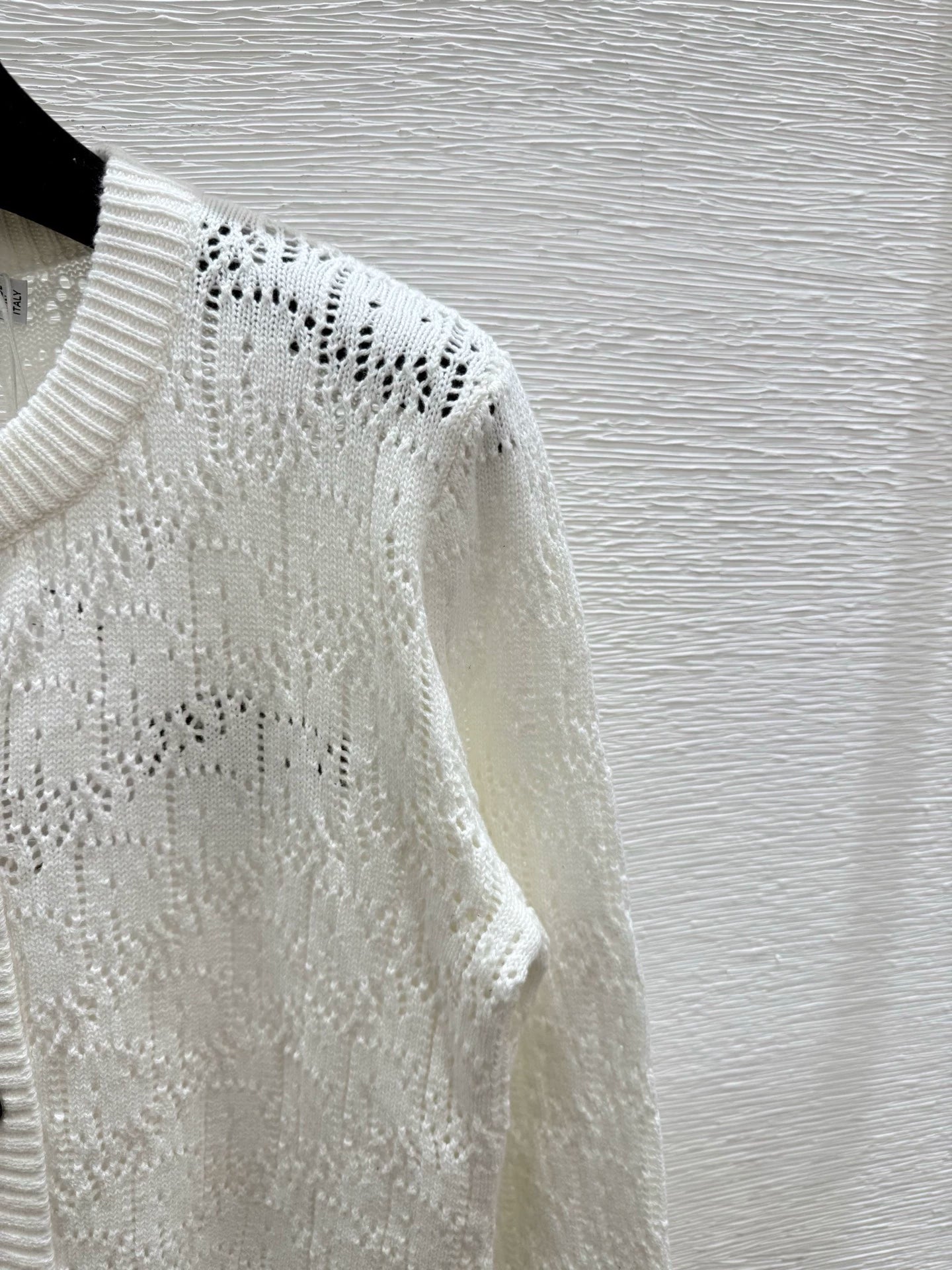 25fw Hollow knit cardigan