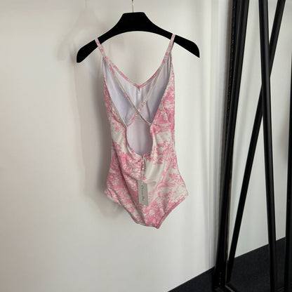 25 New Bikini Set, Animal Forest Print One-Piece Swimsuit + Beach Sun Skirt