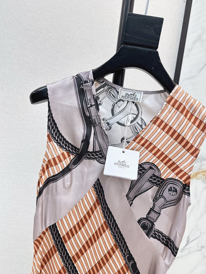 25ss silk sleeveless dress