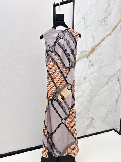 25ss silk sleeveless dress