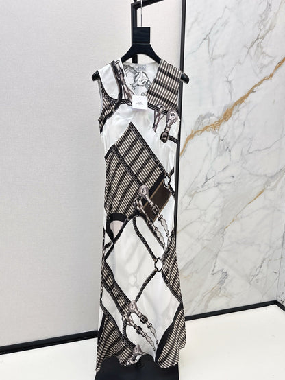 25ss silk sleeveless dress