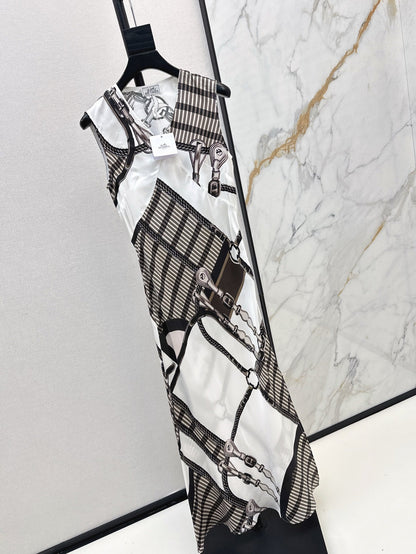 25ss silk sleeveless dress
