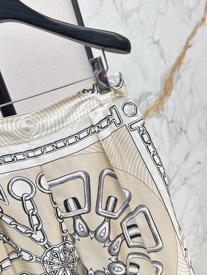 25ss silk wide leg pants