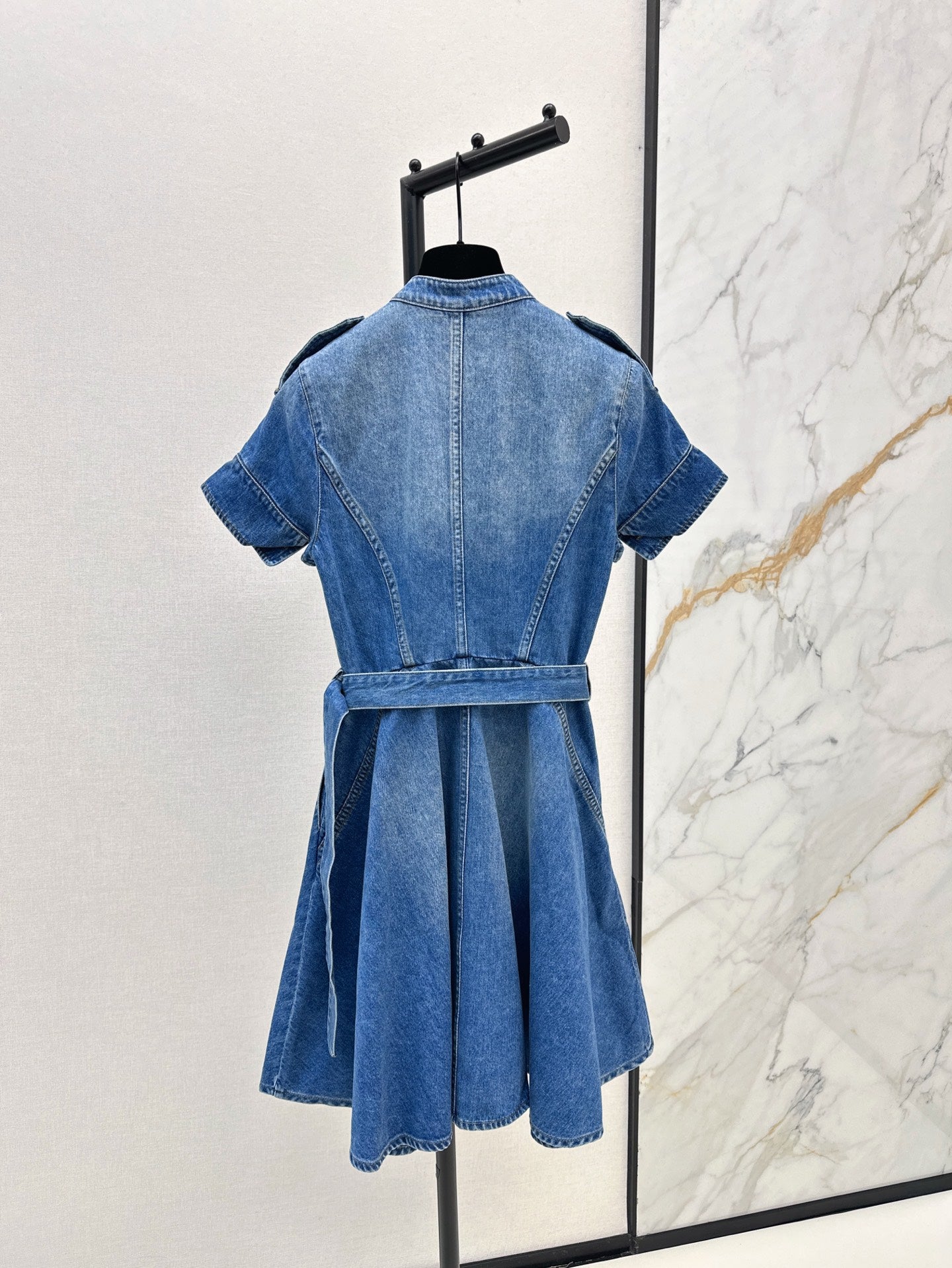 MC 25ss denim shirt dress