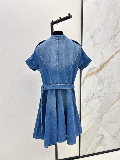 MC 25ss denim shirt dress