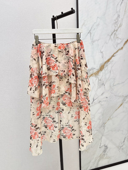 25ss printed skirt