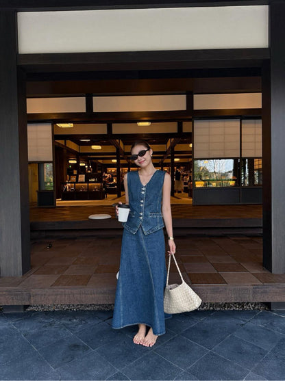 Lo 25ss denim suit