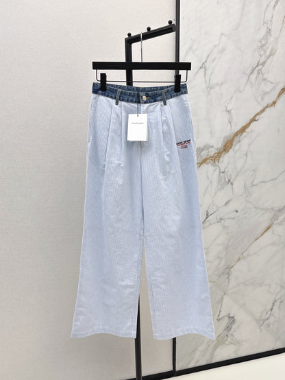 25ss embroidered pants